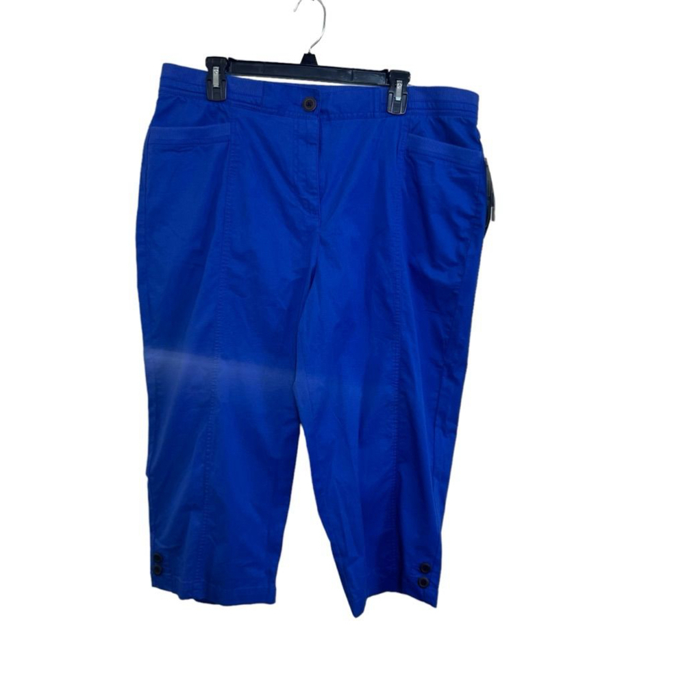 Women's Kim Rogers Blue Capris Size 18